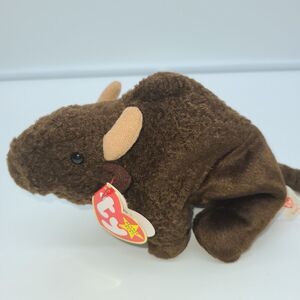 Original TY Beanie Baby  Roam the Buffalo Retired. 1998
